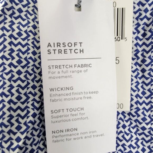 Michael Kors Airsoft Stretch Regular Fit Size 16 34-35 Button Down Shirt NWT - Picture 8 of 13